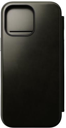 NOMAD - Modern Leather Folio - iPhone 16 Pro Max | Green Chrome | Horween