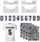 Iron On Letters for Clothing - 124 Pieces Heat Transfer Letters Number with 4 Rulers, Iron On Vinyl Alphabets Sticker Patches for Fabric Clothes T Shirts Sport Jersey, DIY Printing Craft Decorations