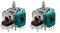 FPC 2x Alps Analog Joystick 3D Thumb stick Rocker Sensor Replacement Parts, Compatible with Xbox Elite 2 Wireless Controllers