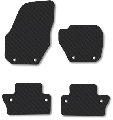 Volvo S60 (2010-2018) [Automatic] 5mm Rubber Car Mats | Heavy Duty Rubber Tailored Fit Floor Mats Full Coverage Durable Waterproof Accessories Easy Clean Anti Slip Made in the UK