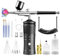GREOHNMPAW Kit de Aerógrafo con Compresor, Kit de Aerógrafo de Alta Presión de 48 PSI con Boquilla de 0,3/0,5 mm y Juego de Cepillos de Limpieza A