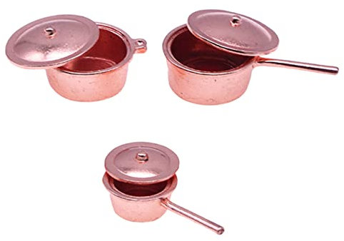 Vaguelly Mini Accesorios De Cocina Sartenes De Simulación Juguete De Cocina Decoración DIY