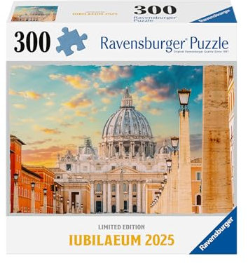 Ravensburger Puzzle 300 Teile, Petersdom im Vatikan, Erwachsenenpuzzle, 300 Teile Ravensburger, Limited Edition, 39x27cm