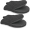 1 Pair Oven Gloves, Silicone Kitchen Oven Gloves High Heat Resistant 500℉, Mini Oven Mits with Non-Slip Grip Surfaces and Hanging Loop Silicone Oven Mitts for BBQ, Baking, Cooking and Grilling (Black)