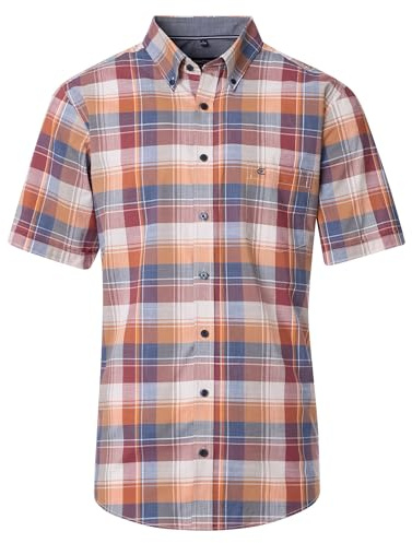 CASAMODA Freizeithemd Kurzarm kariert Casual Fit