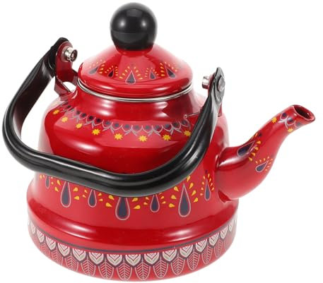 GLEAVI Smaltata Design Vintage per Riscaldare Sul e Preparare Tè Veloce