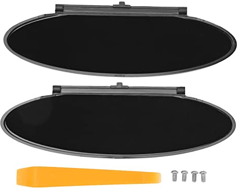 2Pcs Sun Visor Vanity Mirror Cover,Driver or Passenger Side Sunvisor Vanity Mirror Lid Caps Cove,for Boxster Cayman 986 987,Replacement for 99670142102