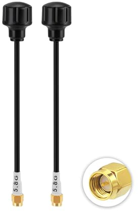 Eightwood 5.8GHz FPV Antenne 6dBi High Gain WiFi Antenne SMA Stecker RG141 Kabel für Remote Control Drones FPV Racing Drone Fatshark Goggles