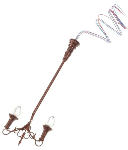 LAPYAPPE Miniatur Gartenlaterne Modell Wandlampe Sandtisch Dekoration Warmweiß Moos Micro Landschaft Puppenhaus Beleuchtung Stabil für Miniaturhäuser