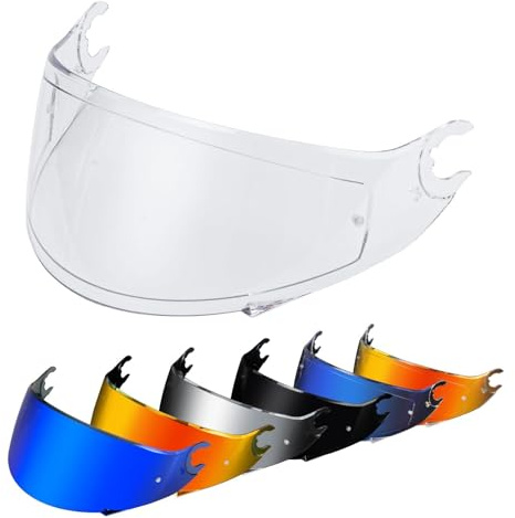 PSLER Visiera Casco per D-Skwal D-Skwal 2 Spartan - Visiera Colorata Accessori per Casco da Moto Ricambio(Trasparente)