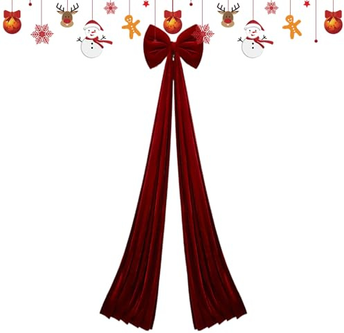 Generisch gigante per albero di Natale – 200 cm – Enorme Velluto Albero di Natale Decorazione | Per Parete Scale Ufficio Festa Matrimonio Festa
