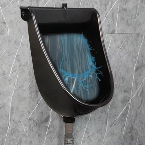 Urinals for Men Spill-Proof Waterless Urinal Wall Mounted Garage Urinal with 59'' Hose UV Resistant Plastic Urinals Indoor ＆ Outdoor Toilet for Bathroom, Outdoor