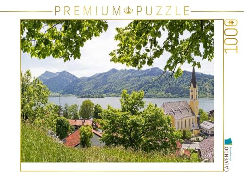 CALVENDO Puzzle Frühlingslandschaft am Schliersee | 1000 Teile Lege-Größe 64 x 48 cm Foto-Puzzle für glückliche Stunden
