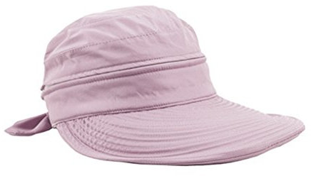BXT Casquette à Visière Anti-Soleil Solaire Pliable Hat Bobs Randonnée Détachable Zippé pour Eté Femmes Pliable Chapeau de Soleil Large Bord Vacances Plage Voyage Pêche UPF UV(Rose)