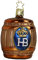 Inge-glas Weihnachts-Kugel Bier-Faß Hofbräu-Haus