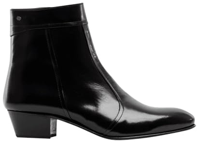 Club Cubano EMMANUEL Mens Premium Handcrafted Luxury 100% Real Exotic Leather Cuban Heel Smart Formal Dress Boots Made In Spain