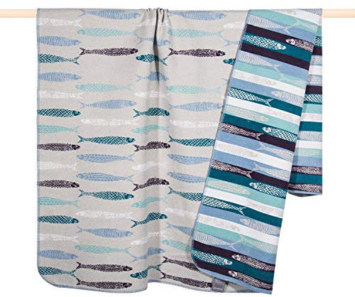 PAD - Sardine - Decke/Wohndecke - Materialmix - Grau - 150 x 200cm