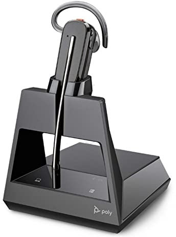 Poly Bluetooth-Headset 'Voyager 4245 Office', Noise Cancelling, Mikrofonarm, Breitband Audio, verschiedene Tragevarianten, Schwarz