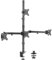 VIVO Quad 13 to 24 inch LCD Monitor Clamp-on Desk Mount, 3 Plus 1 Articulating Display, Holds 4 Screens, VESA up to 100x100mm, STAND-V104C