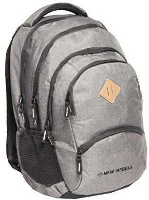 New Rebels ® Bts 4 Schultasche Mit Laptopfach Grau
