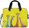 Giraffen-Motiv Laptoptasche für Erwachsene und Kinder, 13-15,6 Zoll (33-39,6 cm) Schutzhülle, Umhängetasche mit Tragegurt