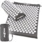 MAXXIVA Akupressurmatte Set 75 x 42 cm mit Kissen mit Tragetasche Yantramatte Fakirmatte Durchblutung Massage (Grau)