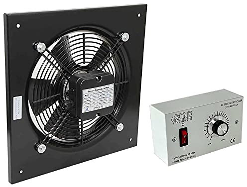 eZone Industrial Wall Mounted Extractor Fan 18 Commercial Ventilation +Speed Control