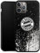 Slim Case extra dünn kompatibel mit Apple iPhone 12 Pro Silikon Handyhülle schwarz Hülle FC Bayern München Offizielles Lizenzprodukt FCB