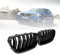 Front Nieren Kühlergrill Gitter, 1 Pair Schwarz Glanz Kühler Front Doppel Rippen Grill Ersatz für BMW 5er Serie F10 F11 F18 520 523 525 530