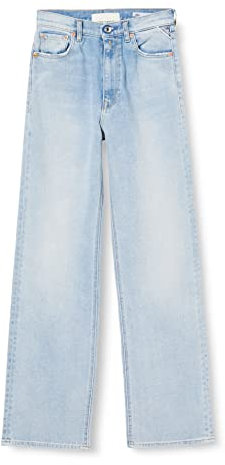 Replay Damen Jeans Laelj Wide Leg Fit Rose Label, Super Light Blue 011 (Blau), 27W / 32L