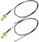 eMagTech 2 Stücke IPEX 4 auf RP-SMA-Kabel Antennenersatz Kompatibel mit Intel AX200NGW 8265AC 8265NGW 7265AC 9560AC M.2 NGFF IPX U.FL MHF4 Koaxial-Pigtail-Kabel