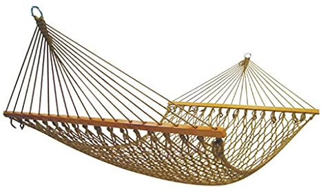 NEWCES Tragbare Hängematte Tragbare Baumwollmaschen-Holz-Hängematten-Schwingsessel Dickes Segeltuch Anti-Roll-Hängematten for Rucksacktouren am Strand (Size : S)