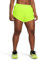 Under Armour Women's Fly by 3in Shorts, Lightweight and Comfortable Women's Gym Wear, Ladies' Sports Shorts with Ventilation Panels and Zip Pocket,High Vis Yellow/High Vis Yellow/Reflective,XL