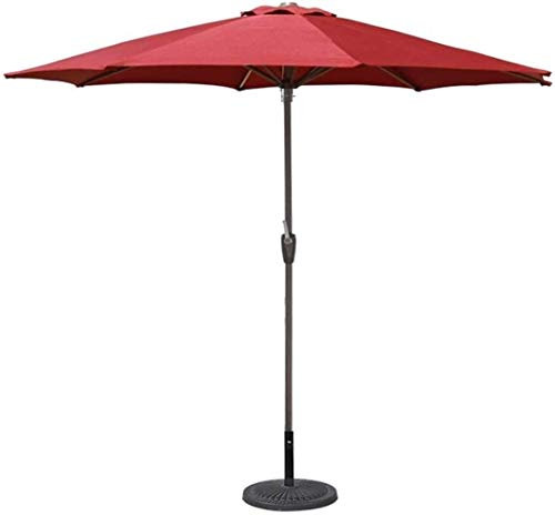 Garten-Sonnenschirme für den Außenbereich, 9 Fuß, Terrassenschirm im Marktstil für Balkon, Tisch, Terrasse, Gartendeck, Hof, Schatten oder Poolseite, 8 stabile Rippen und Eisenstange good