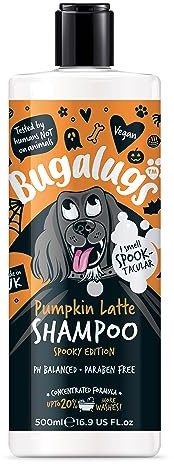 Bugalugs Pumpkin Latte Hundeshampoo Pflegeshampoo mit Aloe Vera & Panthenol (500ml)
