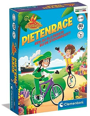 Clementoni - 56192 - Pietenrace - Pocket Goose Game Sinterklaas - Pädagogisches Spielzeug, Tischspiel, Brettspiel Ab 4 Jahren, Familie Spiele, Geeignet Für 2-6 Spieler, Niederländische Sprache, Made