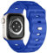 Pulsera deportiva compatible con Apple Watch Ultra 2, 49 mm, 46 mm, 45 mm, 44 mm, 42 mm, para hombre, silicona resistente al agua para Apple Watch 10 9 8 SE 7 6 5 4 3 Ultra, azul pequeño