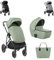 Kikkaboo Kinderwagen Thea 2 in 1 EVA-Räder verstellbarer Schiebegriff Babywanne grün