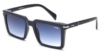 IRUS Lunettes de soleil | 100 % protégées contre les UV | dégradé | pleine jante | carré | homme | monture et verres en polycarbonate, bleu, 52 EU