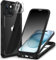 CENHUFO Compatible with iPhone 15 Case Built-in Privacy Screen Protector with Camera Lens Protector, 360 Full Body Protective Personal Privacy Case for iPhone 15 -Black