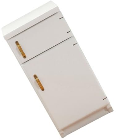 TOYANDONA Heladera Doble Puerta Blanca 1: Refrigerador 12 Modelo De Mini Refrigerador Modelo De Refrigerador De Simulación Muebles En Miniatura Mini Juguete Madera Familiar Accesorios