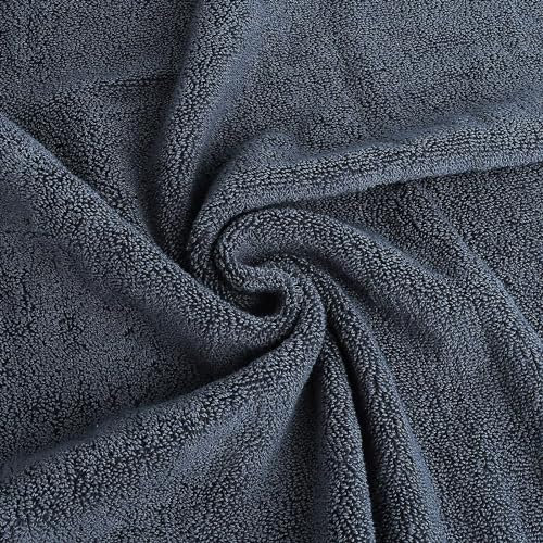 TEYDPCRK Premium Ultra Soft übergroße Badetücher Frottier Frottiertücher - 100% Baumwolle, Weich, Saugstark - Marineblau A2