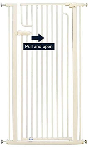 Barrera de Seguridad Extra Alta de 130 cm, Valla para Puerta Anti-Gatos, Protector de Malla Extensible, Puerta Duradera para recinto para cotas, Valla antisalto para Gatos (Color: Alto 130 c