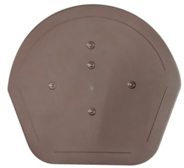 Brown Domed Dry Verge Roof Edging end Cap - 10x9.5x2 Inch Dry Verge Unit Gable Roof Mortar Free (Brown)