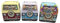 your castle 3er Set Blechdose in Form eines Mini Camper Van Front, Volumen: 350 ml, Maße: 110 x 95 x 50 mm
