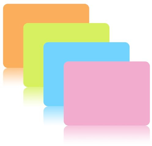 Juego de 4 Tapete Silicona Cocina para Repostería,Tappetino in Silicone | Manualidades Niños, Tapete de Silicona Protector Encimera, Tapis Silicone para Pintar, Resistente al Calor y Suciedad