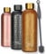 Milu Thermosflasche 750ml Isolierte Edelstahl Thermo Trinkflasche Thermoskanne Auslaufsichere Isolierflasche doppelwandig - Kohlensäure geeignet – inkl. Reinigungsbürste (Holzoptik, 750ml)