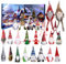 Weihnachts-Adventskalender 2024, Wichtel-Adventskalender mit Wichtel-Puppe zum Sammeln, Weihnachts-Adventskalender mit 24 Wichtel-Plüschtieren, Weihnachtsdekoration, Wichtelkalender für Kinder