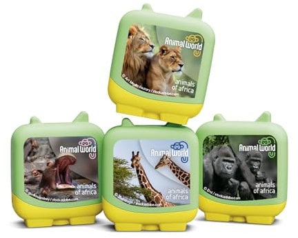 tonies Animal World: Animals of Africa Audio Clever Pocket Tonie Set, for use with Toniebox