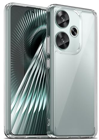 Liisooka Funda para Xiaomi Poco F6 5G, Militar de Protección contra Caídas, Anti-Amarillo, Antiarañazos, Carcasa Trasera de PC Duro, Case Ultrafina a Prueba de Golpes, Transparente